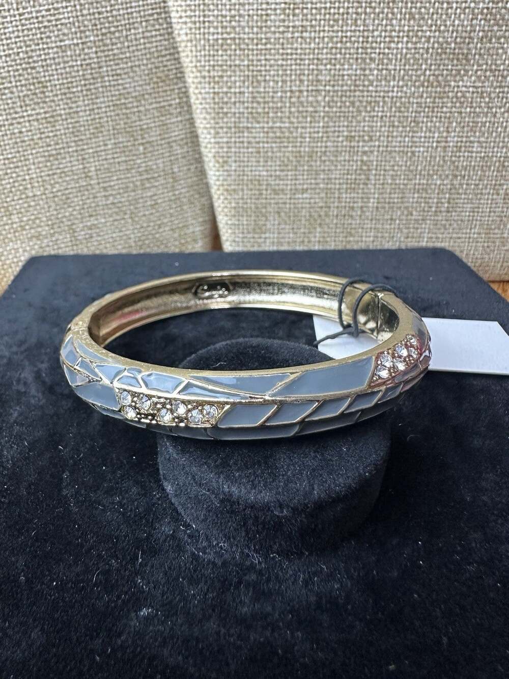 Sequin Nordstrom Multicolor Gold Tone Statement Enamel Bangle Bracelet # 297
